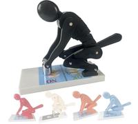ZGHQHCDRH Modello di Forza Vertebrale per Sollevamento Pesi, Strumento Didattico, Modello di Postura Corretta, Correttore Posturale, Trainer Lombare Interattivo Meccanico(Black)
