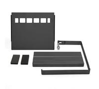 ZGHQHCDRH Moto Copertura Laterale della Batteria Kit Copri Batteria con scanalatura Quadrata per Moto, Adatto per Harley Sportster XLH 1200 883 1991-1997, sostituisce l'OEM 66347-91(Set Black)