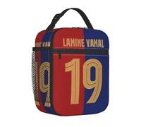 ZGHQHCDRH Numero 19 Football Lamine Y-Yamal Insulated Lunch Bag Thermal Bag Lunch Container Tote a Tenuta stagna Lunch Box Bento Pouch Outdoor