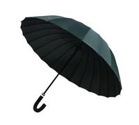 ZGHQHCDRH Ombrello semiautomatico grande, multifunzionale, con manico lungo e manico curvo, da 102 cm, pratico e raffinato.(Dark Green)