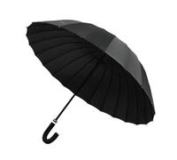 ZGHQHCDRH Ombrello semiautomatico grande, multifunzionale, con manico lungo e manico curvo, da 102 cm, pratico e raffinato.(Black)