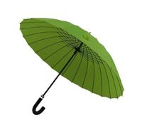 ZGHQHCDRH Ombrello semiautomatico grande, multifunzionale, con manico lungo e manico curvo, da 102 cm, pratico e raffinato.(Green)