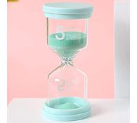 ZGHQHCDRH Orologio a Sabbia, Clessidra in plastica, Clessidra Colorata, da 1/3/5/10/15/30/45 Minuti(Green,5 Minutes)