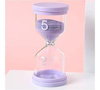 ZGHQHCDRH Orologio a Sabbia, Clessidra in plastica, Clessidra Colorata, da 1/3/5/10/15/30/45 Minuti(Purple,10 Minutes)