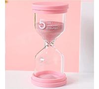 ZGHQHCDRH Orologio a Sabbia, Clessidra in plastica, Clessidra Colorata, da 1/3/5/10/15/30/45 Minuti(Roze,3 Minutes)