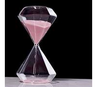 ZGHQHCDRH Orologio a Sabbia, Timer Portatile da 5/15/30 Minuti, Grande, for Bambini, Ufficio, Aula, Cucina, Giochi, spazzolino Denti, Orologio, Regalo, Decorazioni Creative, Nascita(Roze,30 Minutes)