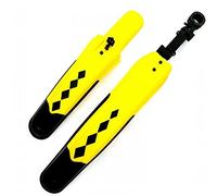 ZGHQHCDRH parafanghi, Parafango Universale for Bicicletta MTB Parafango Ciclismo Rainplate Bici da Strada Universale Anteriore Posteriore Parafango Ali Accessori for Biciclette,(Yellow)