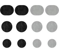 ZGHQHCDRH Patch per riparazione tallone, Kit di toppe for riparazione fori for scarpe da 4 paia for sneaker, toppa autoadesiva for foro sul tallone for la parte posteriore delle scarpe sportive