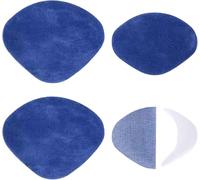 ZGHQHCDRH Patch per riparazione tallone, Toppa autoadesiva for il foro del tallone da 2 paia for la parte posteriore delle scarpe sportive, kit, morbido e resistente(Blu)