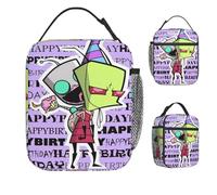 ZGHQHCDRH Personalizzato I-Invaders Z-Zims Personaggi Anime Lunch Bag Portatile Lunch Box Stampa Lavoro Borsa Termica Borse Tote Estetiche