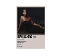 ZGHQHCDRH PinkPantheress Heaven Knows, stampa artistica da parete moderna su tela testurizzata per soggiorno, un sorprendente centrotavola per la tua decorazione di casa e ufficio, senza cornice, 60 x