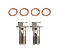 ZGHQHCDRH Pistone del Freno Bulloni Banjo in Acciaio Inox M10 x 1,25 per Moto, Vite del Cilindro Principale Freno, bullone della Pinza Tubo, Frizione idraulica Pinza Freno a Disco