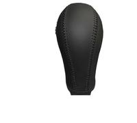 ZGHQHCDRH Pomello Leva Cambio Copri pomello del cambio in vera pelle per Renault Koleos Samsung QM6 dal 2009 al 2016 Copri pomello elastico in silicone(Black)