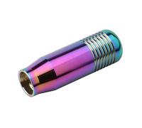 ZGHQHCDRH Pomello Leva Cambio Pomello del cambio universale Mugen da 8,5 cm per auto, manuale, in alluminio, esteso, con leva Copri pomello elastico in silicone(Colorful)