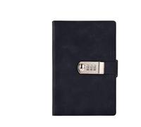 ZGHQHCDRH Quaderni, Versione for notebook 200 pagineLibro delle password retrò con diario di blocco addensato regalo cancelleria for studenti libro mastro creativo a mano(Black)
