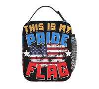 ZGHQHCDRH Questa è la mia Bandiera dell'orgoglio USA America 4 luglio Pranzo Isolato per la conservazione degli Alimenti all'aperto Borsa Portatile Frigorifero Termico Lunch Box