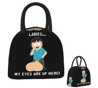 ZGHQHCDRH Randy Marsh Ladies I Miei Occhi Sono Quassù Borse per Il Pranzo Isolate Bento Box Impermeabile Pranzo Tote A Tenuta Stagna Borse da Picnic Borsa Termica