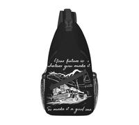 ZGHQHCDRH Ritorno al Futuro Borsa a Tracolla Borsa a Tracolla Piccola Borsa sul Petto Zaino a Tracolla per Film da Viaggio nel Tempo Zainetto per Escursionismo Borsa da Bici da Viaggio