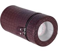 ZGHQHCDRH Rotolamontre portatile, scatola di storage rotolamontre automatico singolo, 3 modalità di controllo, motore silenzioso, 2 cuscini, per orologi meccanici uomo/donna(Brown)