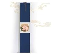 ZGHQHCDRH Rotolo Dipinto, Pittura a Scorrimento Floreale della dinastia Song, Arte da Parete Verticale Blu for Ufficio, Arredamento Asiatico Feng Shui, Collezione di Regali aziendali(Blue A)