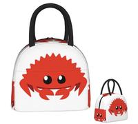 ZGHQHCDRH Rustlang, Rust Linguaggio di Programmazione ruggine Sacchetto per Il Pranzo Isolato per Donne Bambini Scatole per Alimenti Portatili Tote Termica per Il Pranzo