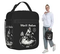 ZGHQHCDRH Satanico Baphomet Leviatano Croce Isolato Pranzo Sacchetto per Bambini Scuola più Fresco Termico Cibo Scatola Tote Portatile Pranzo Scatole Contenitore