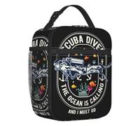ZGHQHCDRH Scuba Diving Borse da Pranzo Isolate per Le Donne Adventure Ocean Dive Diver Portable Cooler Thermal Bento Box Work School Travel