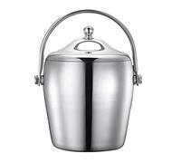 ZGHQHCDRH Secchiello per Il Ghiaccio, Secchiello for Ghiaccio da Vino for Bar, Secchiello for in Acciaio Inossidabile con Coperchio, for Champagne Moderno, for e Birra(A,1.2l)