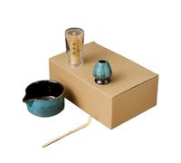 ZGHQHCDRH Set Da Tè Giapponese Matcha Da 4/7 Pezzi, Frusta In Bambù Sicura, Cucchiaino Da Tè, Set Da Tè For Interni, Negozio Di Bevande, Strumenti For La Preparazione Del Tè, Accessori(4PCS 04)