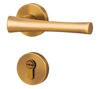 ZGHQHCDRH Set di leve for serratura for porta classica e resistente - Maniglia for porta interna del bagno, destra/sinistra, ferramenta in lega di zinco(ModelC)
