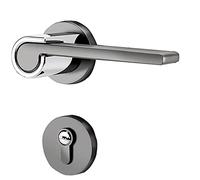 ZGHQHCDRH Set di maniglie for porte a leva for la privacy - Serratura in lega di zinco for letto e bagno - Serratura for porta interna di facile installazione(ModelE)