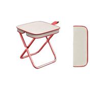 ZGHQHCDRH Sgabello portatile pieghevole da esterno, multiscenario, leggero, campeggio, pesca, picnic, fine, mini sgabello portatile(Red)