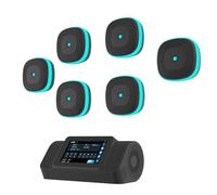 ZGHQHCDRH Split Music Boxing Machine, Smart Music Boxing Machine da Parete, Split Music Boxing Machine con unità Principale Funzionale e 6 bersagli divisi, 10 modalità e velocità Regolabili