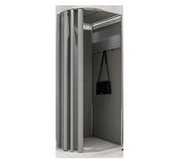 ZGHQHCDRH Spogliatoio, Camerino del negozio di abbigliamento Spogliatoio pieghevole con tenda ombreggiante Privacy temporanea for boutique dell'ufficio(C)