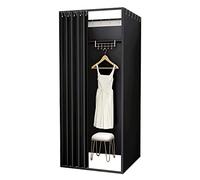 ZGHQHCDRH Spogliatoio, Camerino del negozio Schermo for la privacy Partizione mobile Guardaroba quadrato Spogliatoio fai-da-te con tenda ombreggiante Montaggio dell'abbigliamento(K,100x100x200cm)