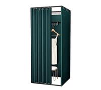 ZGHQHCDRH Spogliatoio, Camerino del negozio Schermo for la privacy Partizione mobile Guardaroba quadrato Spogliatoio fai-da-te con tenda ombreggiante Montaggio dell'abbigliamento(G,100x100x200cm)