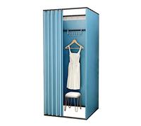ZGHQHCDRH Spogliatoio, Camerino del negozio Schermo for la privacy Partizione mobile Guardaroba quadrato Spogliatoio fai-da-te con tenda ombreggiante Montaggio dell'abbigliamento(I,100x100x200cm)