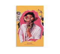 ZGHQHCDRH Stampa artistica da parete moderna su tela testurizzata di Playboi Carti Die LitModern per soggiorno, un sorprendente centrotavola per la tua decorazione di casa e ufficio, senza cornice, 20