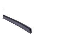 ZGHQHCDRH Striscia sigillante in gomma a forma di U per tagliare i peli del naso, striscia sigillante a forma di U, 10 m nera con fondo rotondo in gomma, per porte di auto e piastre in acciaio (10 mm