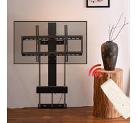 ZGHQHCDRH Supporti TV, Supporto da pavimento for TV LCD, for 37 pollici a 75, telescopico, supporto elettrico con sollevamento automatico e telecomando, regolabile in altezza(9501750mm)