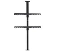 ZGHQHCDRH Supporti TV, Supporto universale regolabile in altezza for TV LED LCD da 37 a 75 pollici, fino a 100 libbre max, supporta VESA a 600x400