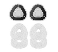 ZGHQHCDRH Supporto for Mocio, Panno for Mocio, Compatibile con Narwal, Accessori for Robot Aspirapolvere Freo Z10 Ultra(Mop Holder+Mop Cloth 4pcs)