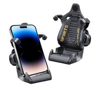 ZGHQHCDRH Supporto Telefono Auto Supporto Per Telefono Per Auto Design Per Sedile Da Corsa Per Cellulare A Ventosa Per Smartphone Nella Staffa Per IphoneSamsung Mi(Black)