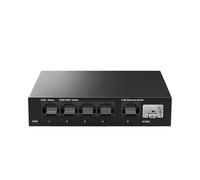 ZGHQHCDRH Switch Ethernet 2.5GbE A 5 Porte, Switch di Rete 2.5Gbps Non Gestito, 1 Slot SFP+ da 10Gb, Switch di Configurazione Domestica, Plug-And-Play(AU Adapter)