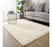 ZGHQHCDRH Tappeti, Tappeti Tappeto for Camera Da Letto Soggiorno Lunghi In Peluche Lavabili Non Perdenti Decorativi Morbidi for La Dei Bambini for Sala Pranzo(Cream Color,140x200)