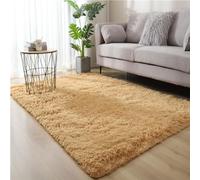 ZGHQHCDRH Tappeti, Tappeti Tappeto for Camera Da Letto Soggiorno Lunghi In Peluche Lavabili Non Perdenti Decorativi Morbidi for La Dei Bambini for Sala Pranzo(Khaki,80x200)