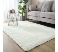 ZGHQHCDRH Tappeti, Tappeti Tappeto for Camera Da Letto Soggiorno Lunghi In Peluche Lavabili Non Perdenti Decorativi Morbidi for La Dei Bambini for Sala Pranzo(Off White,60x160)