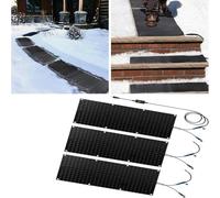 ZGHQHCDRH Tappetini di scioglimento della neve per uso esterno: tappeto antiscivolo per passerelle invernali e scale per una rapida rimozione della neve (25,4 x 120 cm x 3 pezzi)