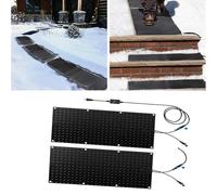 ZGHQHCDRH Tappetini di scioglimento della neve per uso esterno: tappeto antiscivolo per passerelle invernali e scale per una rapida rimozione della neve (40 x 200 cm x 2 pezzi)