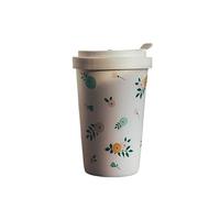 ZGHQHCDRH tazza in ceramica, Tazza da caffè, Tazze, in ceramica for tè e al latte, con coperchio, Jumbo, Ottimo regalo, bianca 15,3 once